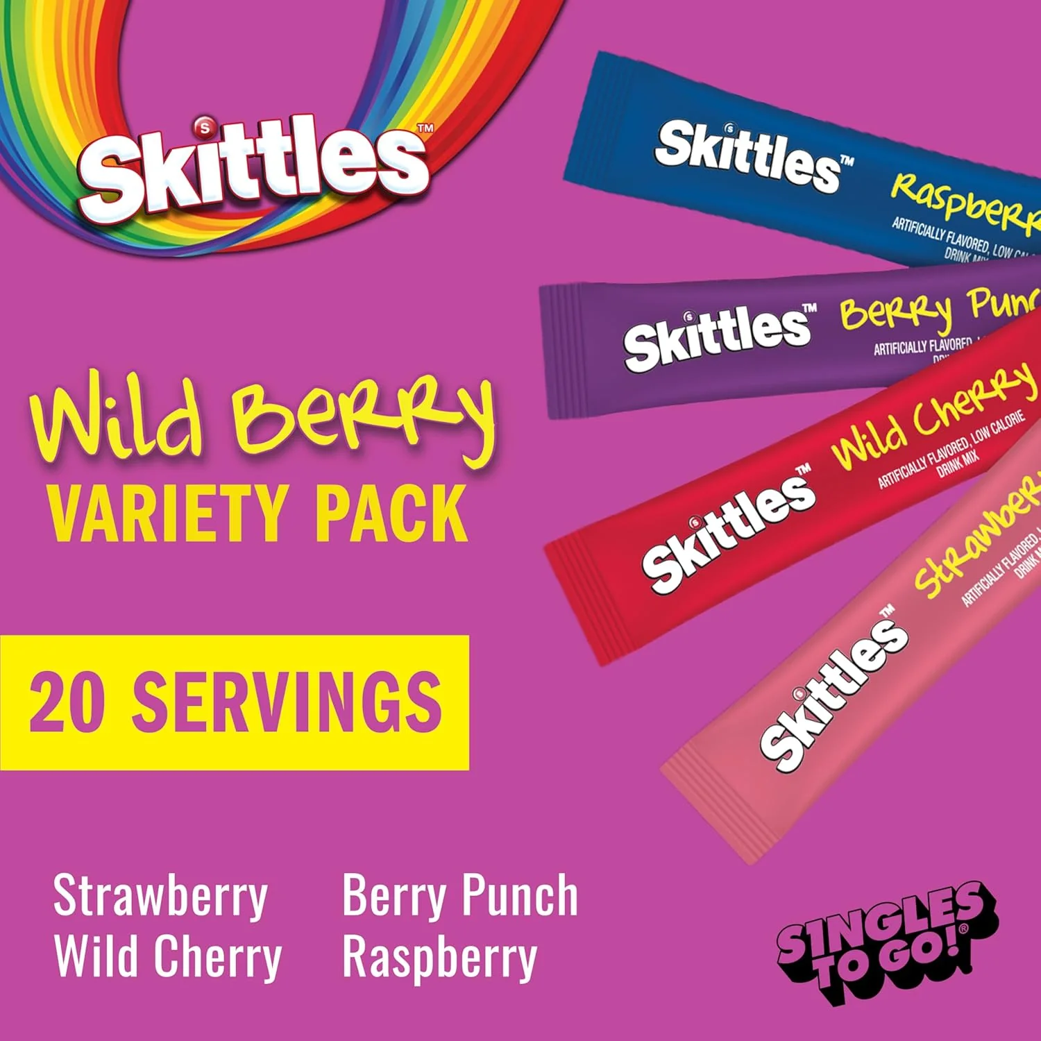 Skittles Singles To Go Watertok Powdered Drink Mix - Image 6