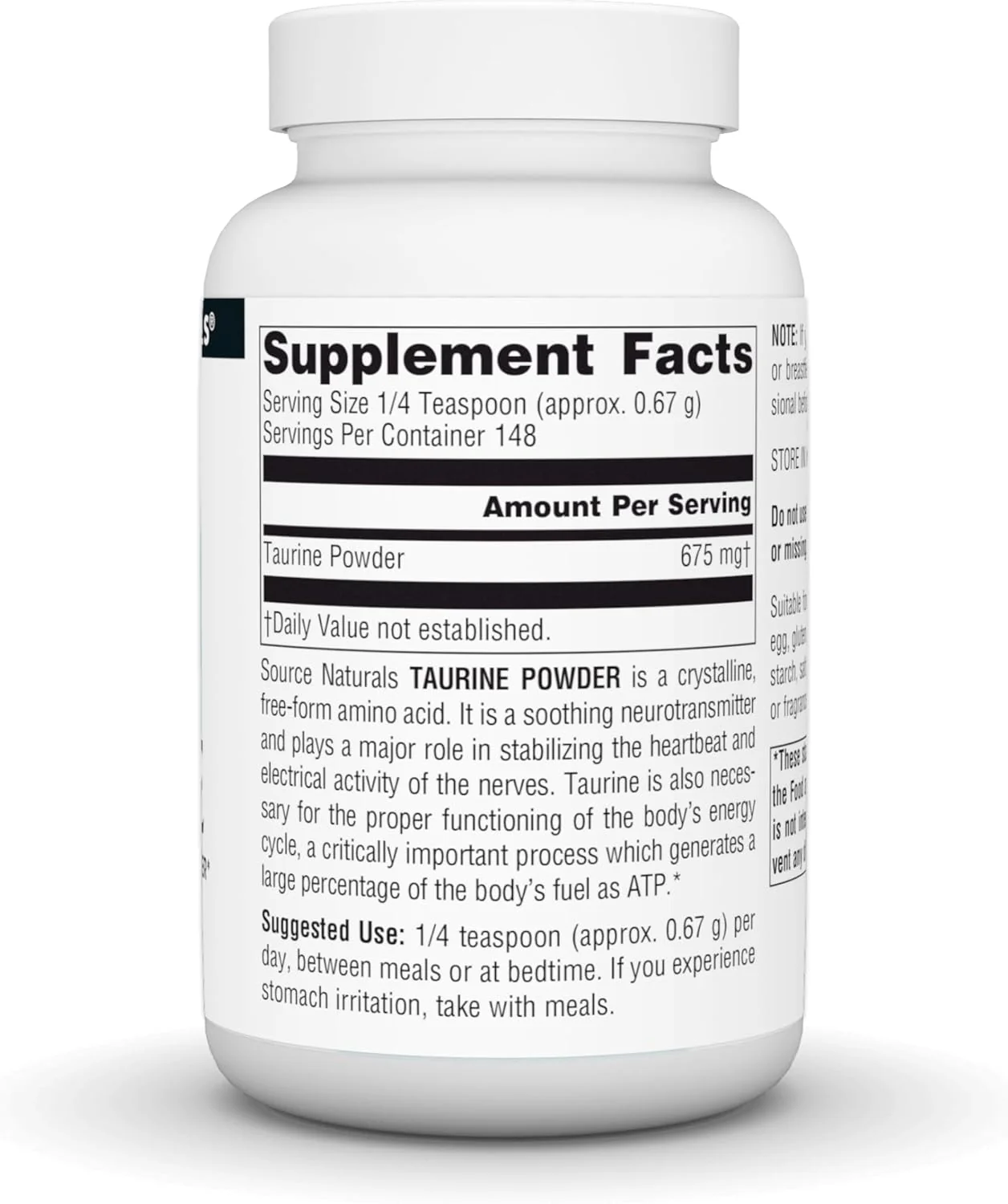 Source Naturals Taurine Powder - Image 3
