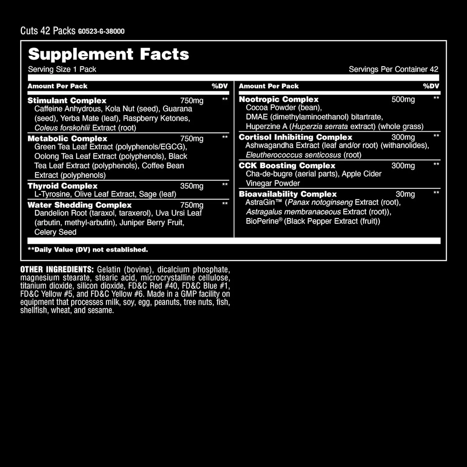 Universal Nutrition Animal Cuts Fat Burner - Image 8